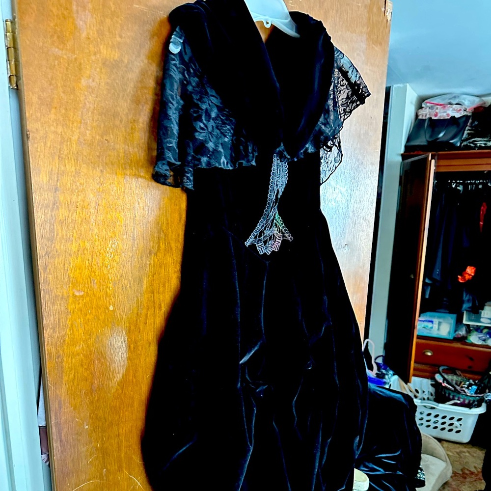 Punk Rave XS GOTHIC ONE PUECE ZIP AND CORSET DRESS